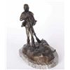 Image 1 : Original Bronze Depicting an Indian HunterBy New Mexico artist Gary Cook, signed and  dated 1974, #6