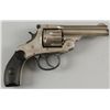 Image 1 : H&R Mdl No 2 Cal .32S&W SN:487702Double action top break revolver, nickel  plated finish with blued 