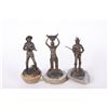 Image 1 : Collection of 3 Bronzes by Philip KraczkowskiEntitled: "The Buffalo Prayer", "Gold  Panning", and "S