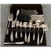 Image 1 : Rogers Silver Co, Daffodil Pattern Silverware Set41 piece plated sterling, Out of Production.