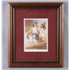 Image 1 : Fine Art Printers Proof #1/1 by Mike MasonHand signed in pencil, depicting a cowboy  about to saddle