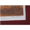 Image 2 : Fine Art Printers Proof #1/1 by Mike MasonHand signed in pencil, depicting a cowboy  about to saddle