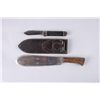 Image 1 : USMC Military Bolo & Colonial Pilot Folding KnifePilot knife marked "Colonial Prov. R. I." 6''  fold
