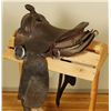 Image 2 : Antique Round Skirt Western Style SaddleHas large horn, 15" seat, rustic condition,  would make a gr