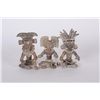 Image 1 : 1940-60s Older Set of 3 Small Mexican FigurinesWe do not guarantee the origin or vintage.