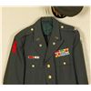 Image 2 : Korea & WWll Army Colonel's Uniform from Mid 60'sIncludes green pants, jacket, and hat.
