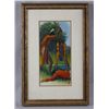 Image 1 : Original Acrylic on BoardDepicting 2 Indian Braves attacking a man,  unknown artist, signed lower ri