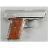 Image 2 : Davis Mdl P32 Cal .32 SN:P084114Single action semi automatic pistol, chrome  plated, laminated plain