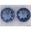 Image 1 : Pair of Tanzanite (Simulated) Stones1.15 carats total, permanent color, 6mm,  round, from Japan