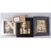 Image 1 : Lot of 4 Sepia Tone Photographs3 framed from BLM of Indians in the 1940s,  and 1 of a Texas cowboy.
