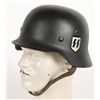 Image 1 : WWII Reconditioned Nazi HelmetNew decals, original liner, overall good as  reconditioned.