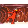 Image 2 : Animation Cel Original Elmo Background Baseballs Cave