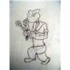 Image 2 : Original Animation Flowers for my Love Drawing Popeye