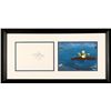 Image 1 : Cel Drawing Framed Donald Duck Animation Orig Drifting