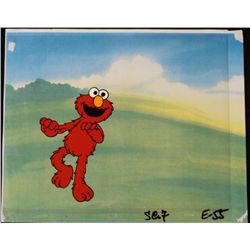 Original Cel Dancing Elmo Background Animation Art