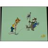 Image 1 : The Jetsons Sericel Astro Orig Animation Golf Putting