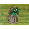 Image 2 : Orig Background Oscar the Grouch Cel Animation Smile