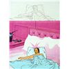 Image 2 : Guy In Bed Background Cel Drawing Orig Animation Art