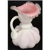 Image 2 : Fenton Glass Peach Melon Crest Pitcher 9"