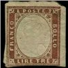 Image 1 : 1855 Scarce Italy Sardina 3L Stamp MINT NG (STM-1147)