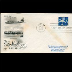 1958 US First Day Airmail Postal Cover (STM-2237)
