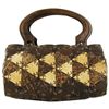 Image 1 : Handcrafted Polished Coconut Shell Handbag (ACT-497)