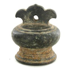 Antique Urn Shaped Bronze Opium Weight 1800s (ANT-1959)