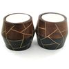 Mango Wood Candle Holder Pair (DEC-758)