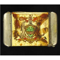 Antique Celluloid Silvered Vesta Case RARE (CLB-1227)