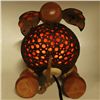 Image 3 : Coconut Shell Teak Elephant Lamp (DEC-682)