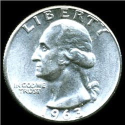1963 Washington 25c MS65 (COI-12378)