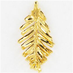 Gold Filled Redwood Needle Pendant (JEW-3879)
