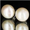 21.51twc White Gold Pearl Vermeil/925 Stud Earrings (JEW-4003)