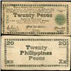 1944 WW2 Guerrilla Rebel Philippines 20P Note Negros (CUR-07291)