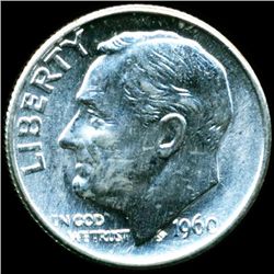 1960 FDR Silver 10c MS66 Full Bands (COI-11643)