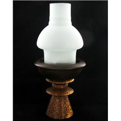 Handcarved Sugar Palm Candle Holder (DEC-1002)