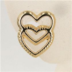 1.40twc 10k Gold Heart Earrings (JEW-2931)