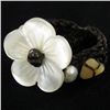 Image 1 : Handcrafted Crocheted MOP Ring (JEW-4403)