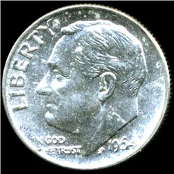 1964 FDR 10c MS66/67 Full Bands (COI-12555)