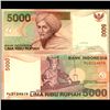 2002 Indonesia 5000 Rupiah Note Crisp Unc (CUR-06762)