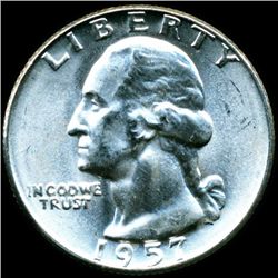 1957D Washington 25c MS64/65 (COI-12119)