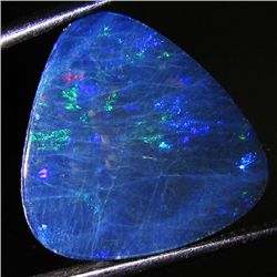 10.05ct Australian Black Opal Doublet Full Fire (GEM-46579)