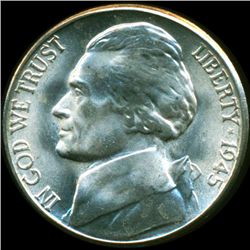 1945S Jefferson 5c MS66/67 (COI-12824)