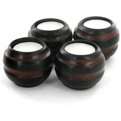 Mango Wood Candle Holder (DEC-730)