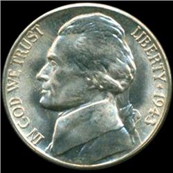 1943S Jefferson 5c MS65 Double Die Error (COI-12726)