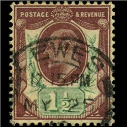 1902 Britain Edward 1.5p Stamp (STM-0783)