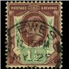 Image 1 : 1902 Britain Edward 1.5p Stamp (STM-0783)
