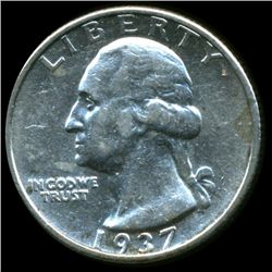 1937S Washington 25c XF/AU (COI-10677)