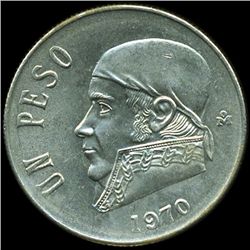1970 Mexico 1P MS66 Wide Date (COI-10119)