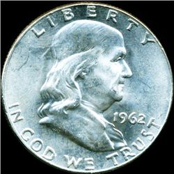 1962D Franklin Half MS64/65 Full Bell Lines (COI-11265)